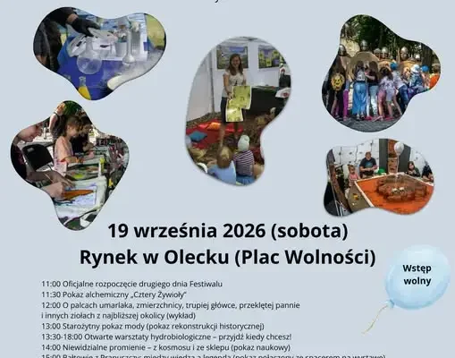 Festiwal Reakcja w Olecku: drugi dzień pełen nauki i historii na Placu Wolności