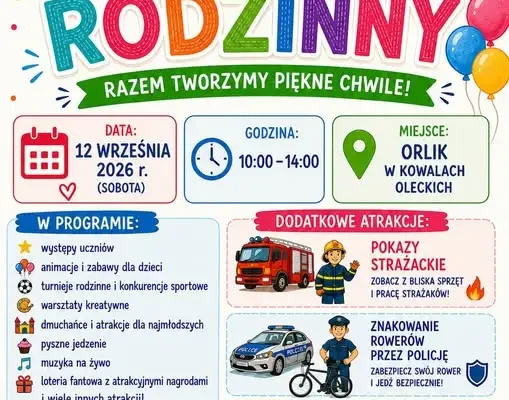 Piknik rodzinny w Kowalach Oleckich – 12 września 2026
