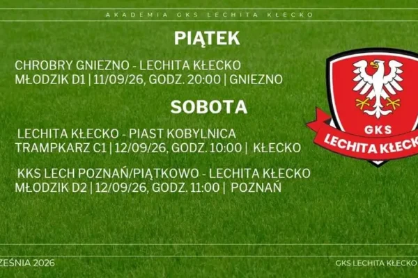 Akademia Lechity Kłecko: ligowy weekend z trzema drużynami