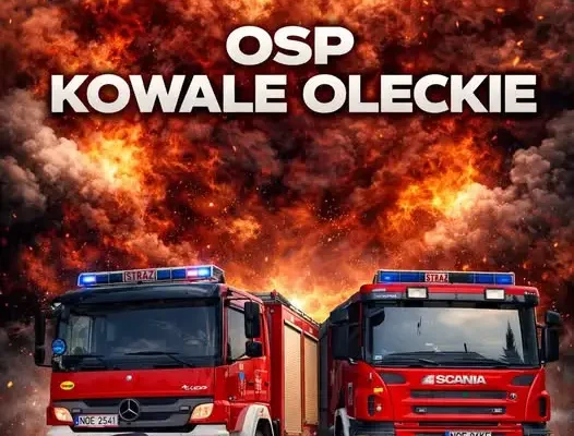 Interwencja OSP Kowale Oleckie: pomoc osobie leżącej na chodniku