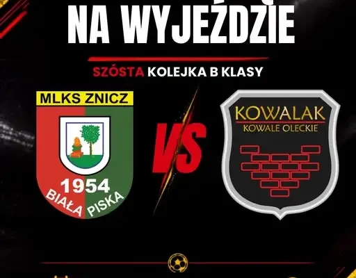 B Klasa: Znicz II Biała Piska kontra Kowalak Kowale Oleckie w 6. kolejce