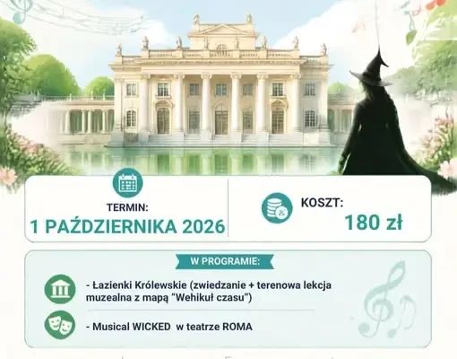 Wycieczka szkolna do Łazienek Królewskich – ostatnie wolne miejsca
