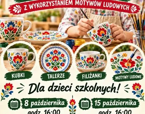 Warsztaty zdobienia ceramiki w Świętajnie – 8 i 15 października