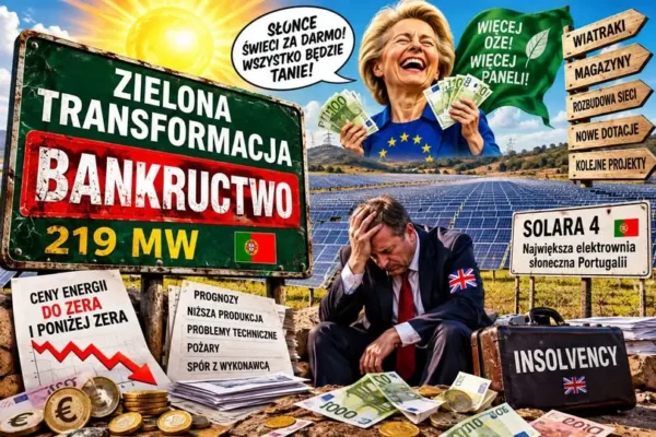 Portugalska elektrownia słoneczna Solara4 w kłopotach. Zielona transformacja pokazała paradoks rynku energii