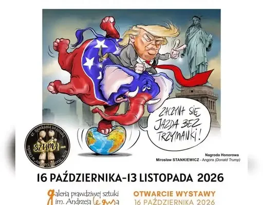 47. Spotkania ze sztuką SZTAMA! – otwarcie wystawy rysunku prasowego w Olecku