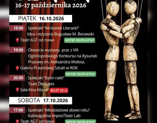SZTAMA w Olecku – teatralny weekend 16 i 17 października 2026