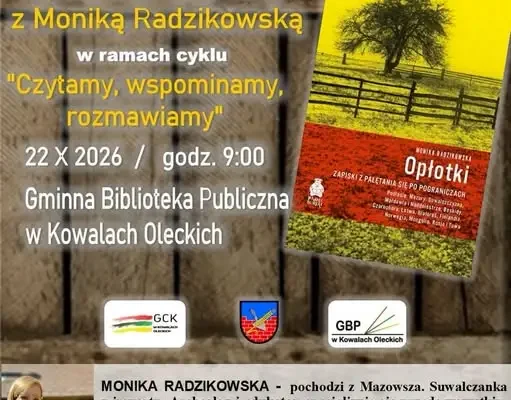 Monika Radzikowska w Kowalach Oleckich – spotkanie autorskie w bibliotece