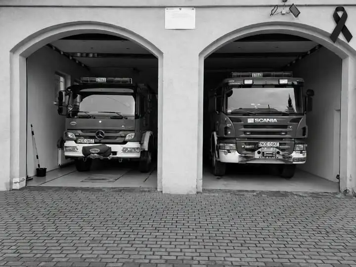 Tragedia w straży pożarnej: zginęło dwóch strażaków. OSP Kowale Oleckie oddało hołd