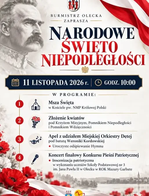 Olecko świętuje 108. rocznicę niepodległości – znamy program obchodów