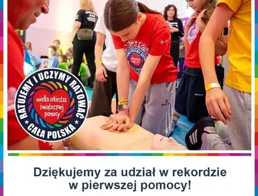 Rekord pierwszej pomocy pobity! Ponad 204 tysiące uczestników w akcji WOŚP