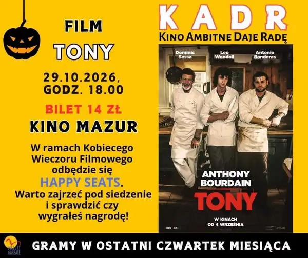 Kino Mazur zaprasza na film „TONY” – seans w czwartek 29 października