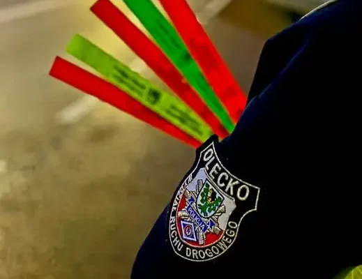 Olecko: Rowerzysta bez świateł i odblasków zatrzymany przez policję